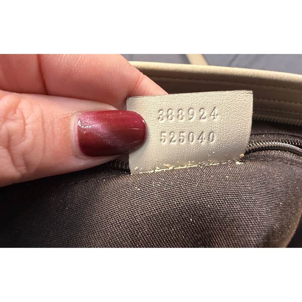 Gucci GG Monogram Canvas Messenger Crossbody Shoulder Bag‎ Beige Brownr - Picture 8 of 14